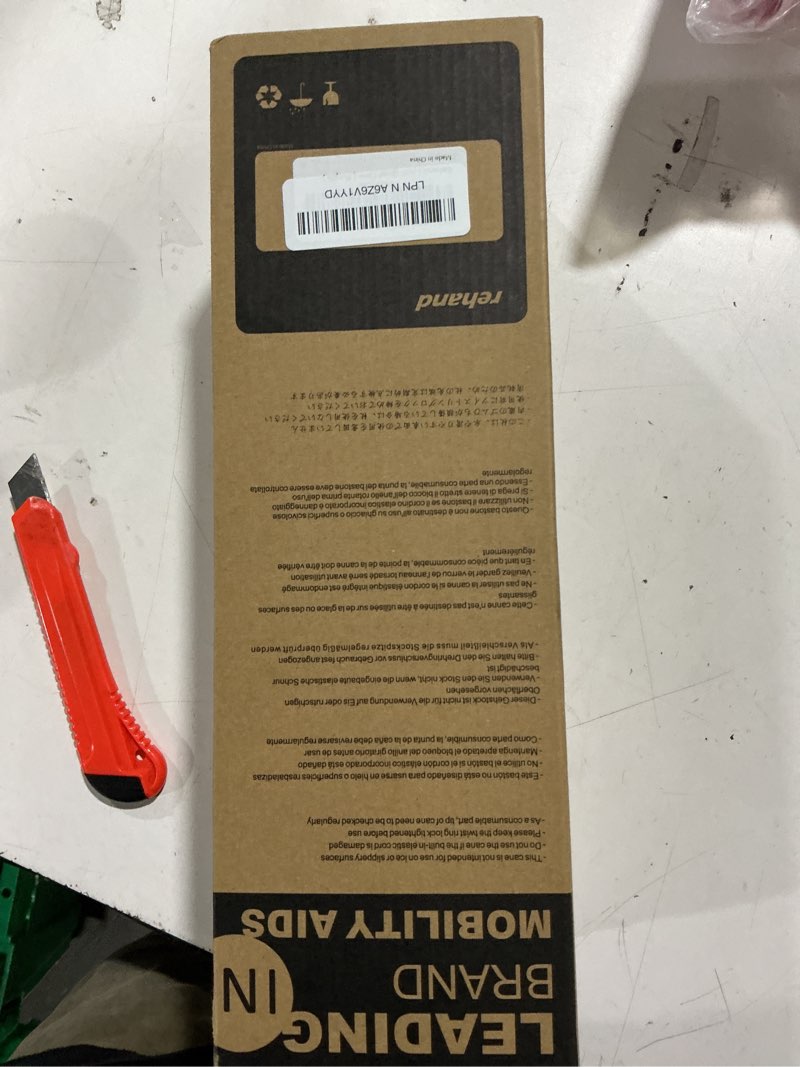 Condition photo showing Good Condition for REHAND Walking Cane for Men & Women - Foldable, Adjustable, Lightweight, Self Standing Pivot Walking Cane, Soft Handle Grip, with Travel Bag, Walking Sticks for Seniors & Adults Purple