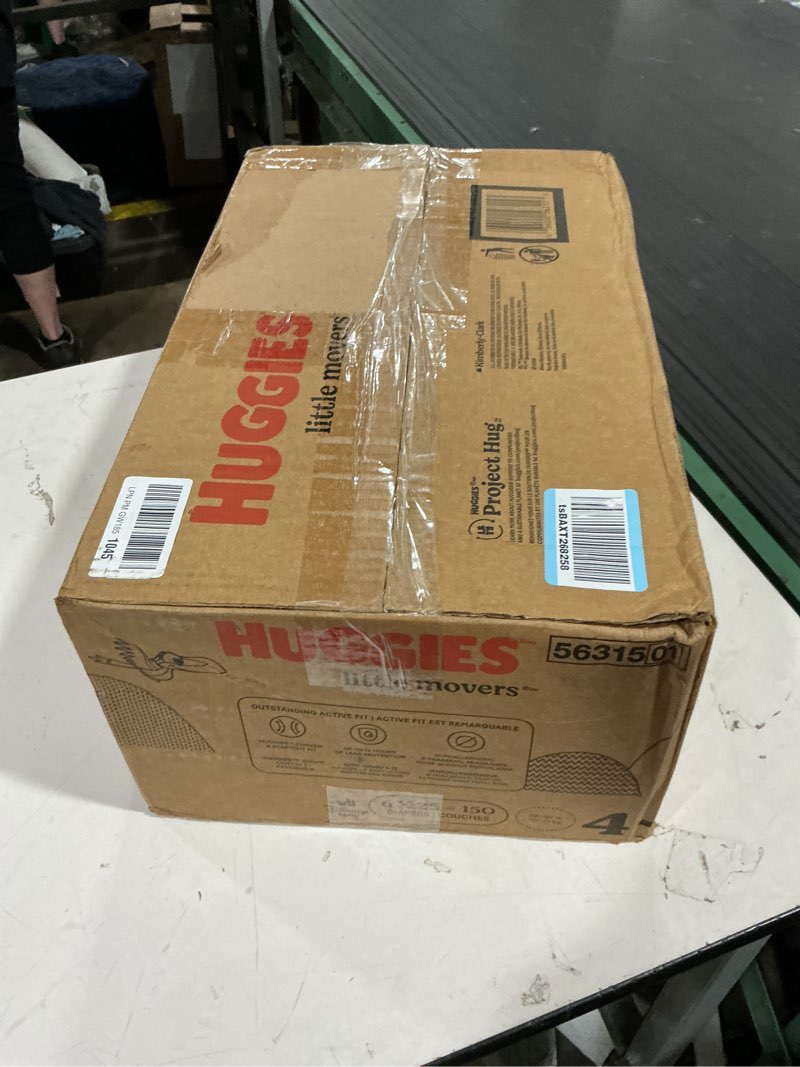 Condition photo showing New/Like New for huggies little movers disposable diapers - econ+ pack - size 4 - 150ct