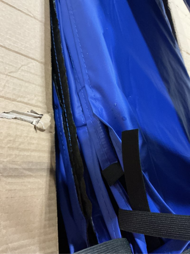 Condition photo showing Good Condition for langxun universal trampoline repalcement safety pad, 8ft 10ft 12ft 14ft 15ft 16ft waterproof surround spring foam cover for round frame 14ft blue