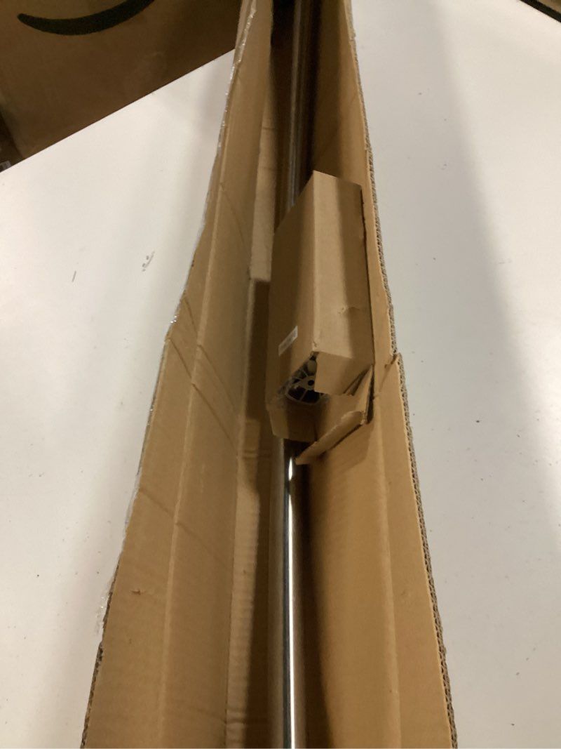 Condition photo showing Good Condition for chrsouly adjustable curved shower rod, 42-72 inches extra wide shower curtain rod, rust proof, premium stainless steel, curved shower curtain rod for bathroom, need to drill, nickel nickel 42-72 inches