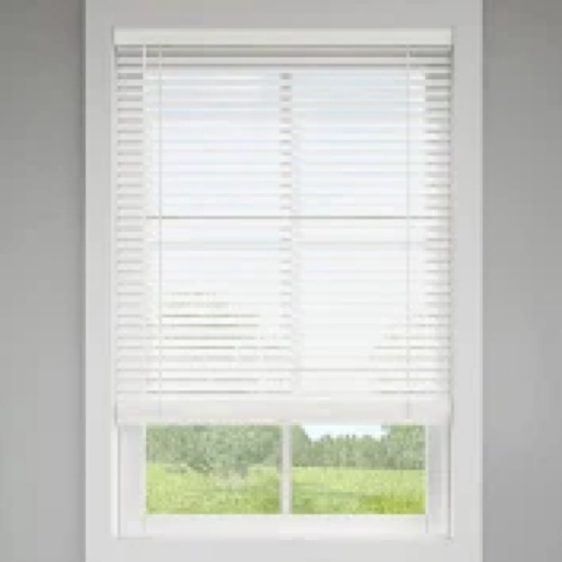 Levolor Trim+go 2-in Cordless White Faux Wood Room Darkening Blinds - 36" X 64"