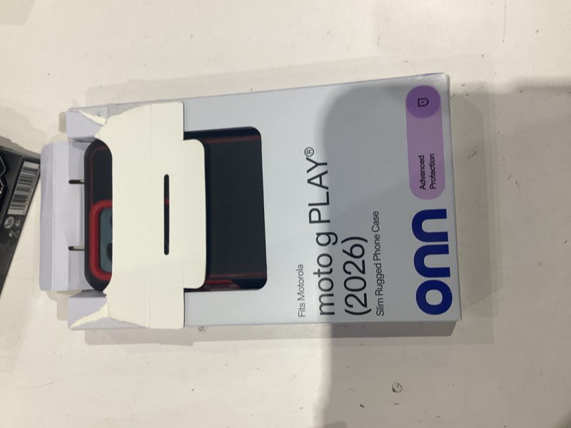 Condition photo showing Good Condition for onn slim rugged phone case for motorola moto g play (2026) - red/black