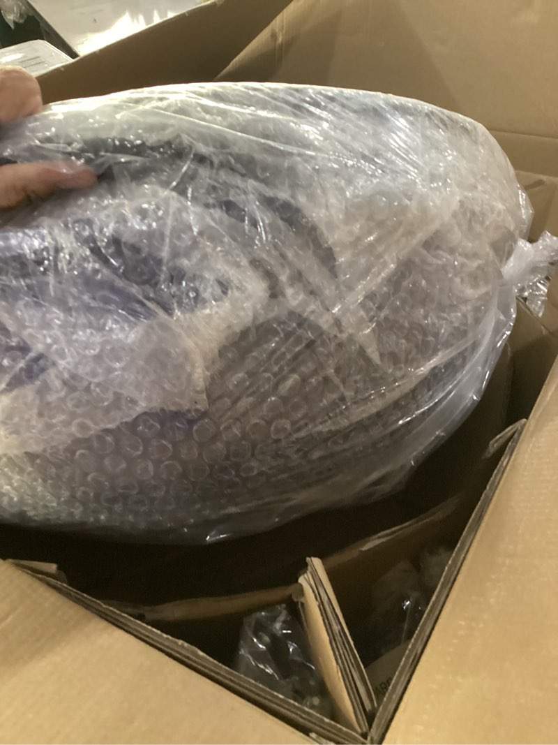 Condition photo showing Good Condition for electric grill, techwood indoor/outdoor electric bbq grill, 1600w portable removable stand grill with adjustable heat & drip tray, double layer design for party, patio & backyard (blue)
