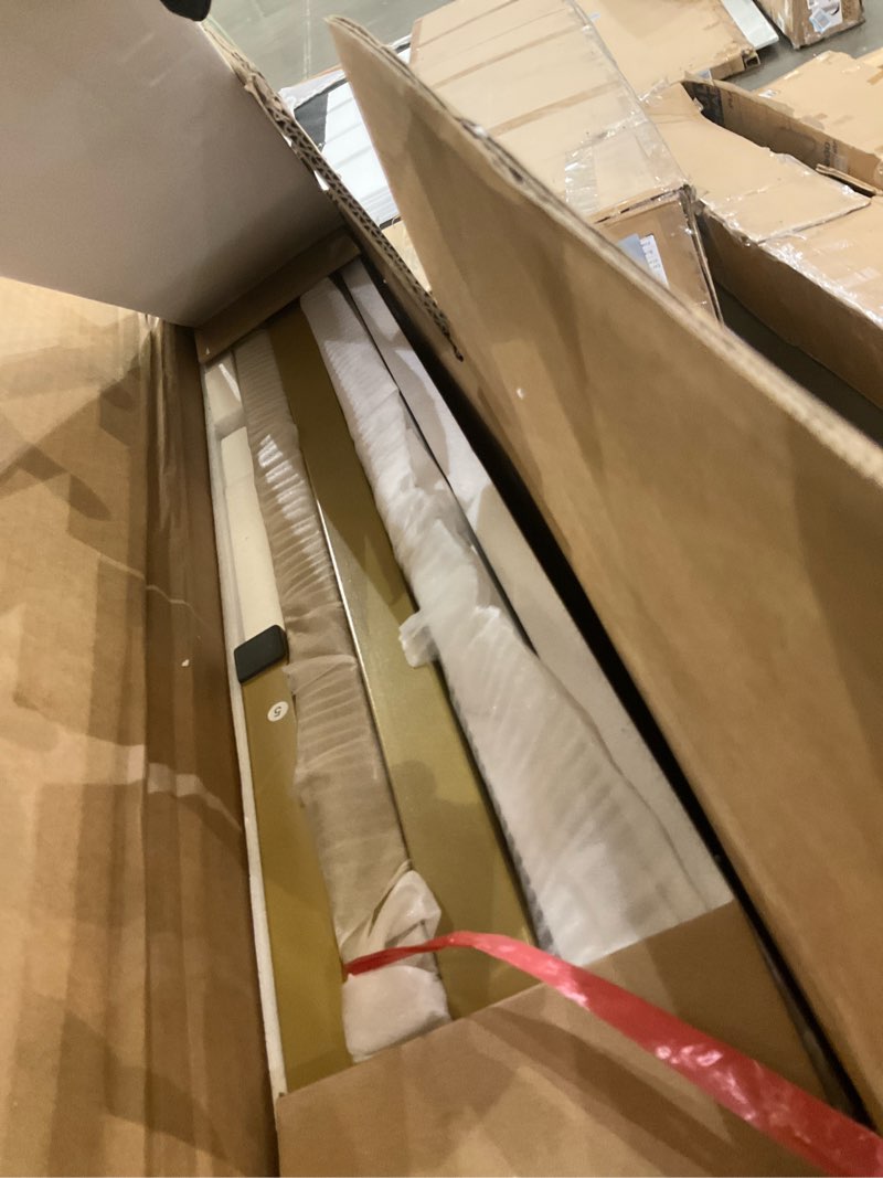 Condition photo showing As Is for VECELO Kitchen Dining Table Benches Set for 4, 43.3" Wooden Dinette with 2 Benches, Heavy-Duty Dinin