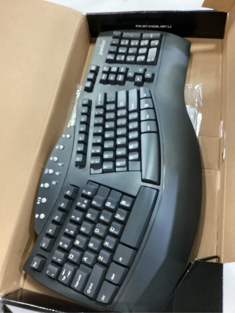 Condition photo showing Good Condition for Perixx Periboard-612B Wireless Ergonomic Split Keyboard with Dual Mode 2.4G and Bluetooth Feature, Compatible with Windows 10 and Mac OS X System, Black, US English Layout Black Wireless