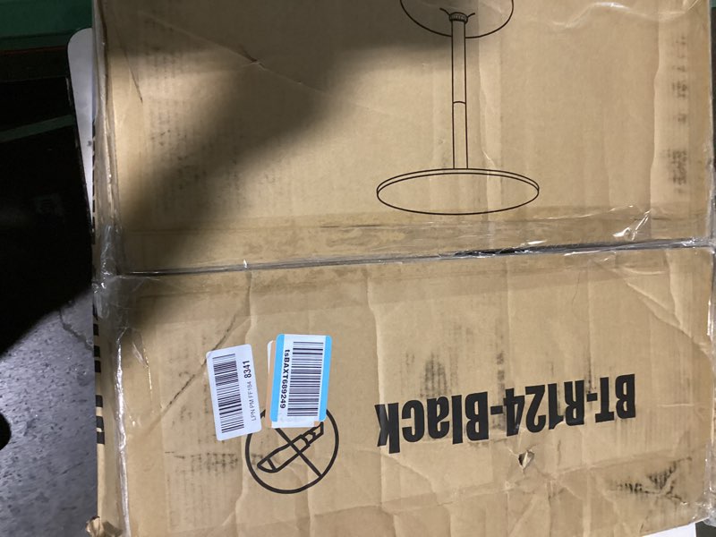 Condition photo showing Good Condition for (similar to) furmax bistro pub table round bar height cocktail table for home bar, round bar tables for party, dining room, living room and wedding, metal base mdf top obsidian, 40.6 inch height (1, dark black-1)