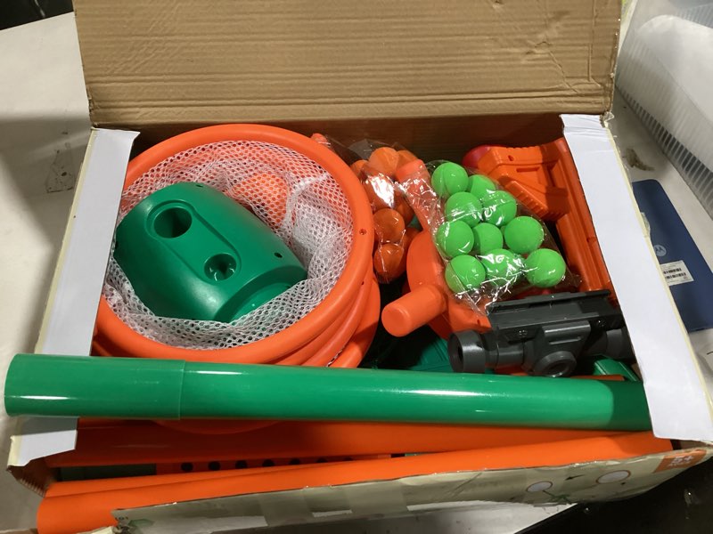 Condition photo showing New/Like New for Shooting Games Toys for Age 5 6 7 8 9 10+ Year Old Boys, Kids Toy Sports & Outdoor Game with Moving Shooting Target & 2 Popper Air Toy Guns & 24 Foam Balls, Gifts for Boys and Girls