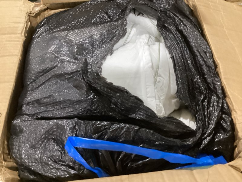 Condition photo showing As Is for HYMOKEGE Mattress Topper Queen Size, Thickened Mattress Pad Quilted with 900GSM Down Alternative Fill, Pillow Top Mattress Topper with 8"-21" Deep Pocket, 60"X 80"