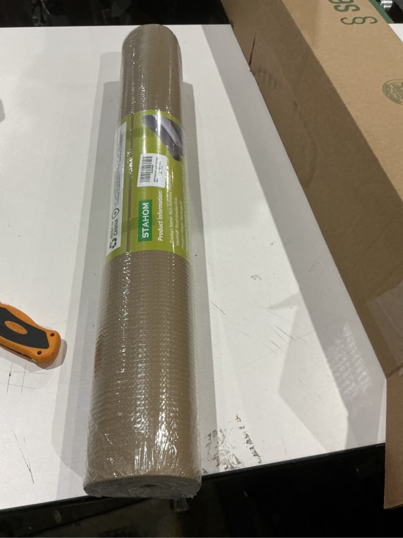 Condition photo showing Good Condition for drawer liner, shelf liners for kitchen cabinet waterproof & oil-proof cupboard liner non-slip drawer mat pvc material non adhesive kitchen liner for countertop beige 23.6 x 393.7 inches 23.6"w x 393.7"l beige