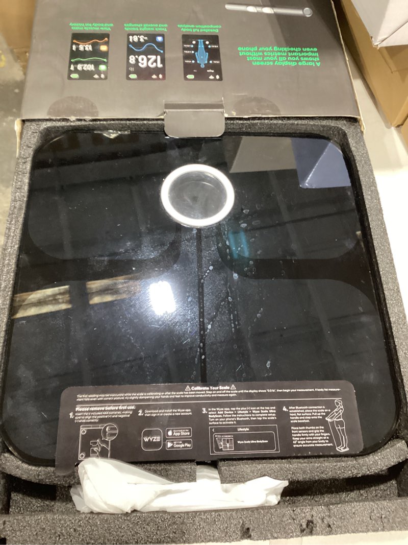 Condition photo showing Good Condition for Wyze Scale Ultra BodyScan Smart Scale with Handle – Wi-Fi & Bluetooth Body Composition Scale for Weight, BMI, Body Fat, Muscle Mass, and Segmental Measurement, Black