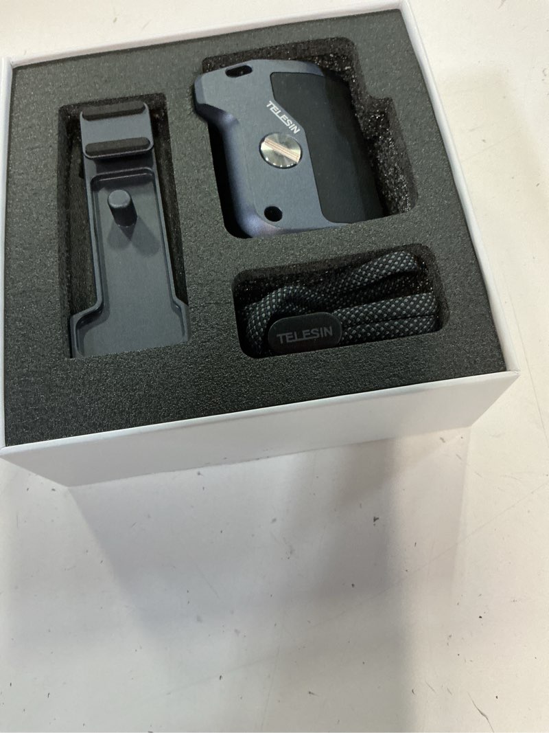 Condition photo showing New/Like New for telesin street grip kit for hero 9-13 | without metal rabbit cage | camera grip holder with seesaw design | ergonomic handle grip design | backup tf card slot | quick battery access | vlog grip holder