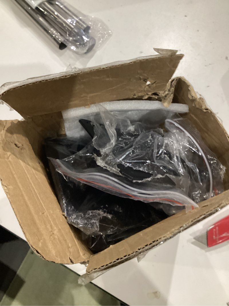 Condition photo showing As Is for 4x4 post caps tie brackets (actual 3.5"x3.5") -4 pack heavy duty galvanized steels pergola connector brackets for wood posts, gazebo & deck beams (black) 4x4 4pcs