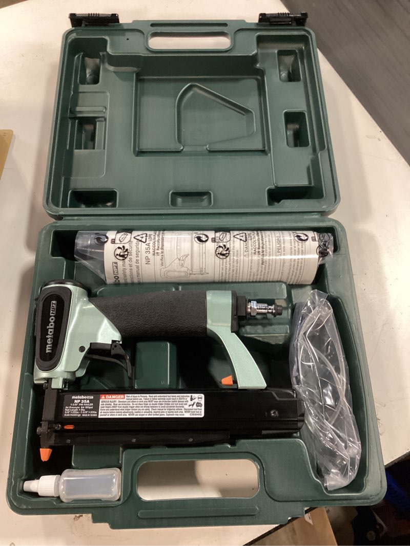 Condition photo showing As Is for Metabo HPT 1-3/8-in 23 -Gauge Pneumatic Pin Nailer ( Charger Not Included ) Item #1166125 | Model #NP35AM