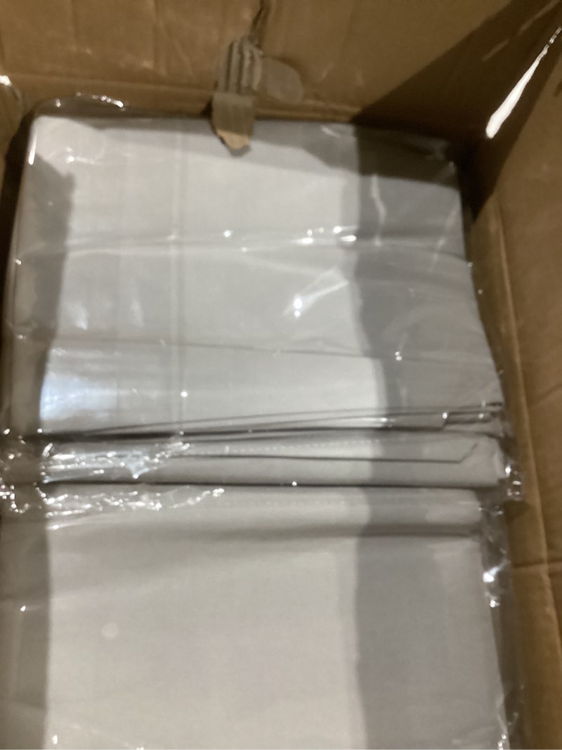 Condition photo showing Good Condition for 12 Pack Light Grey Tablecloths for Rectangle Tables 60 x 102 Inch Polyester Tablecloth 6 Foot Rectangle Table Cloth Wrinkle Resistant Washable Fabric Table Cover for Party Wedding Banquet Events