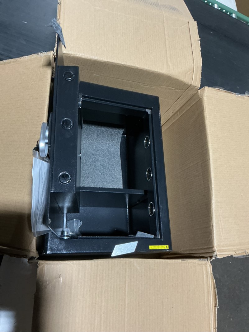 Condition photo showing As Is for 3.4 Cub Large Home Safe Fireproof Waterproof, Digital Security Fireproof Safe Box with Programmable Keypad, Spare Keys and Alarm System, Document Safes for Home Money Valuables