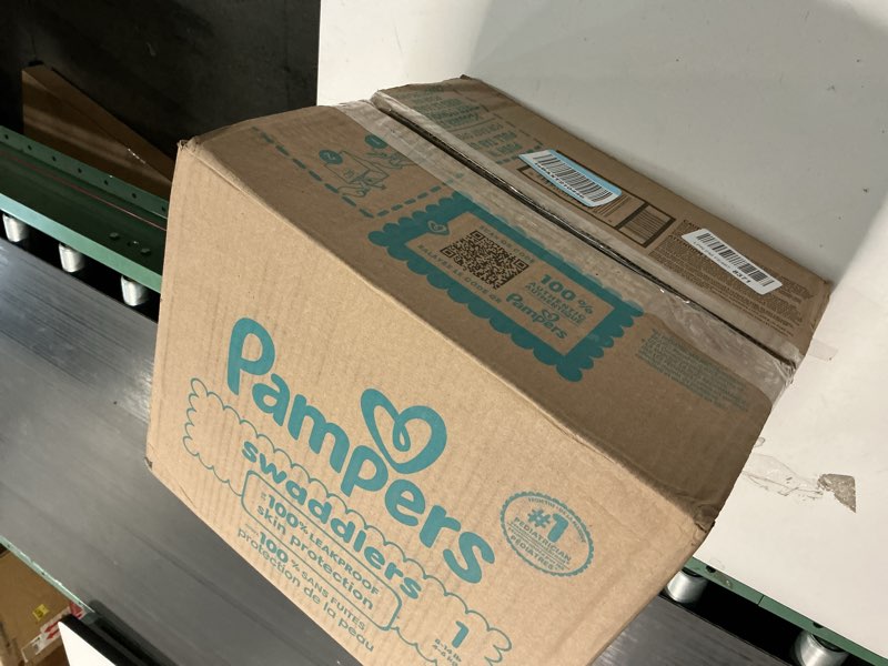 Condition photo showing New/Like New for Pampers Swaddlers Diapers Size 1  198 Count (Select for More Options)