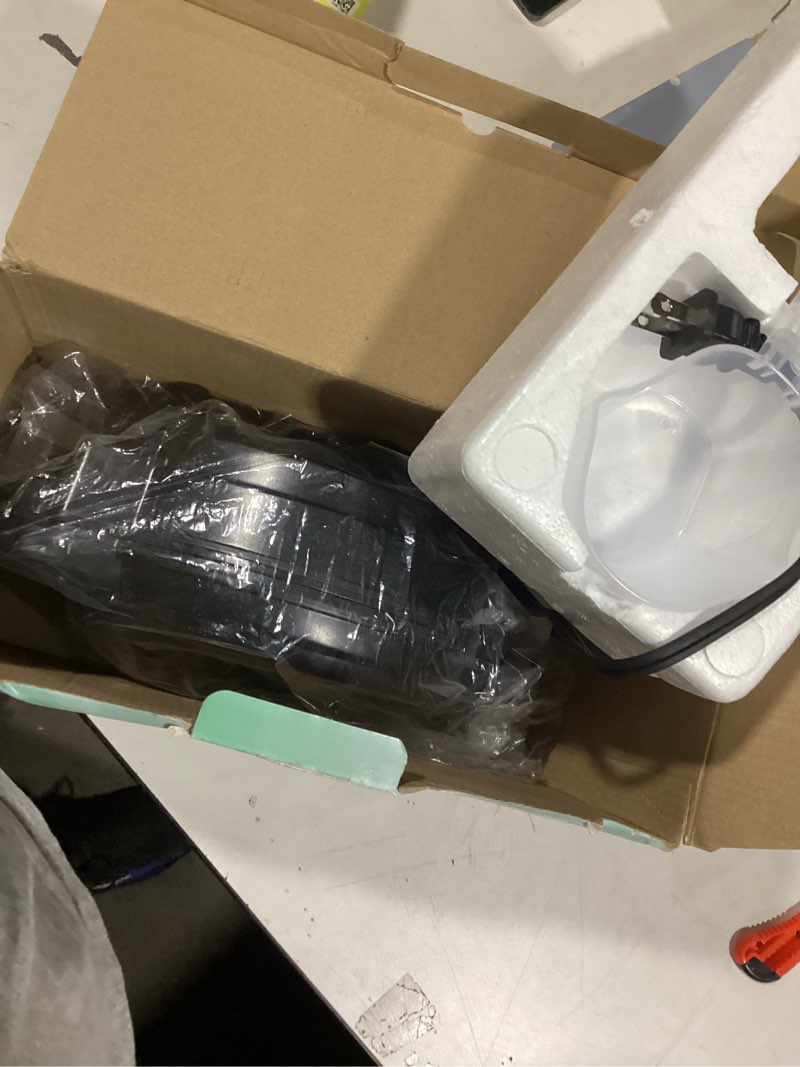 Condition photo showing Good Condition for Chefman Anti-Overflow Belgian Waffle Maker w/Shade Selector, Temperature Control, Mess Free Moat, Round Iron w/Nonstick Plates & Cool Touch Handle, Measuring Cup Included, Black