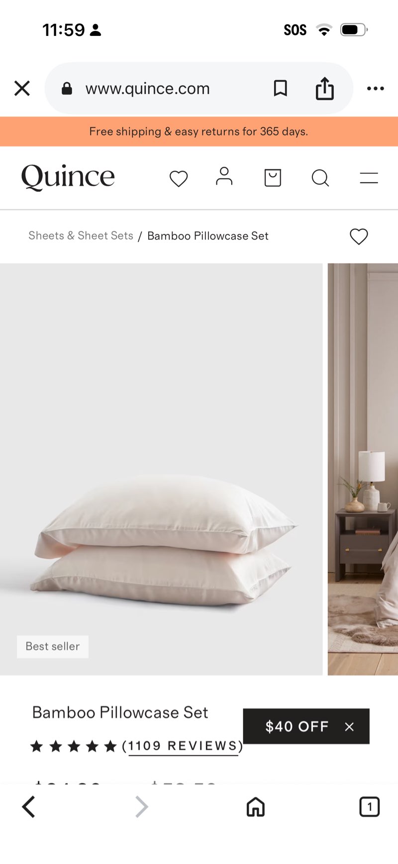 bamboo pillowcase set king
