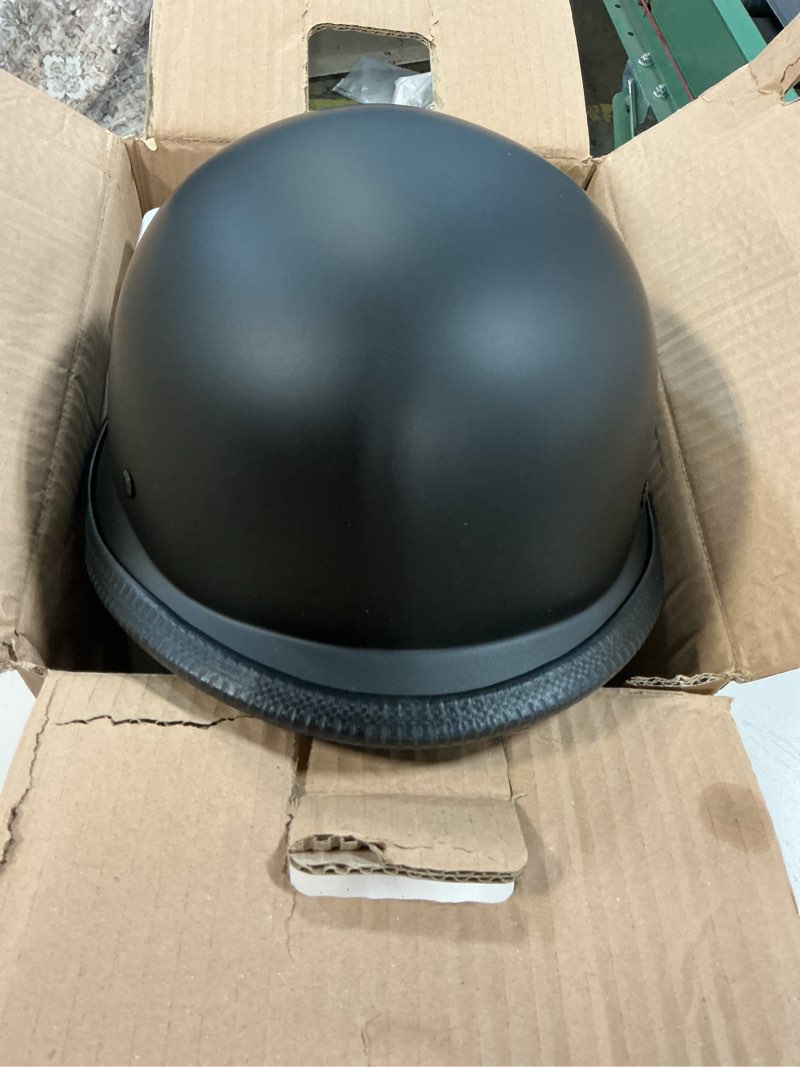 Condition photo showing Good Condition for Half Motorcycle Helmet Halfs Shell Helmet German Style Motorcycles Helmets XX-Large Matte Black