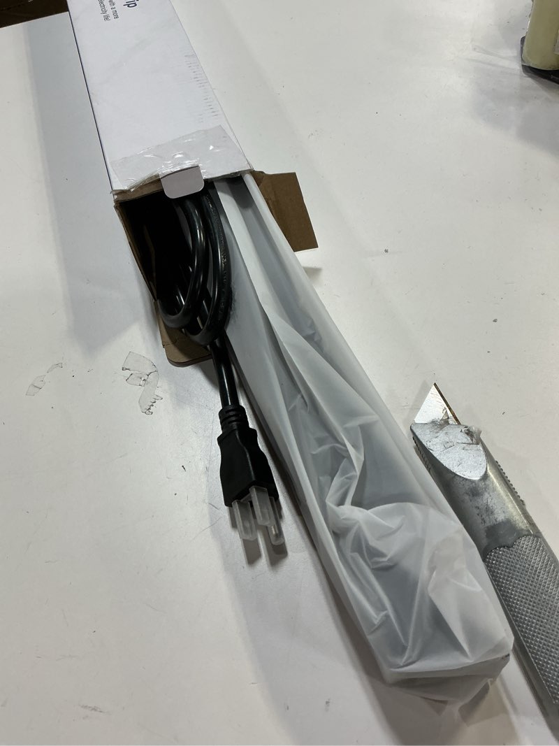 Condition photo showing Good Condition for Metal Wall Mount Power Strip, Mountable Power Outlet with 12 AC Outlets, Aluminum Alloy Mount Power Socket with Switch, 6 FT SJT 3/C 14AWG Power Cord, 15A 125V 1875W (12AC) Black 12 Outlets 6 ft