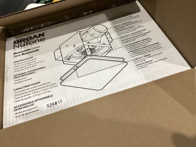 Condition photo showing Good Condition for Broan-NuTone® Roomside Series Humidity Sensing Bathroom Exhaust Fan, 80 CFM, ENERGY STAR® Unlit 80 CFM