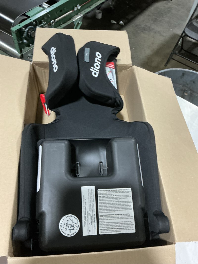 Condition photo showing Good Condition for diono airi lightweight high back booster seat, foldable travel friendly, slim 3-across fit, 40–100 lbs/43–57 in, frontal impact protection, black