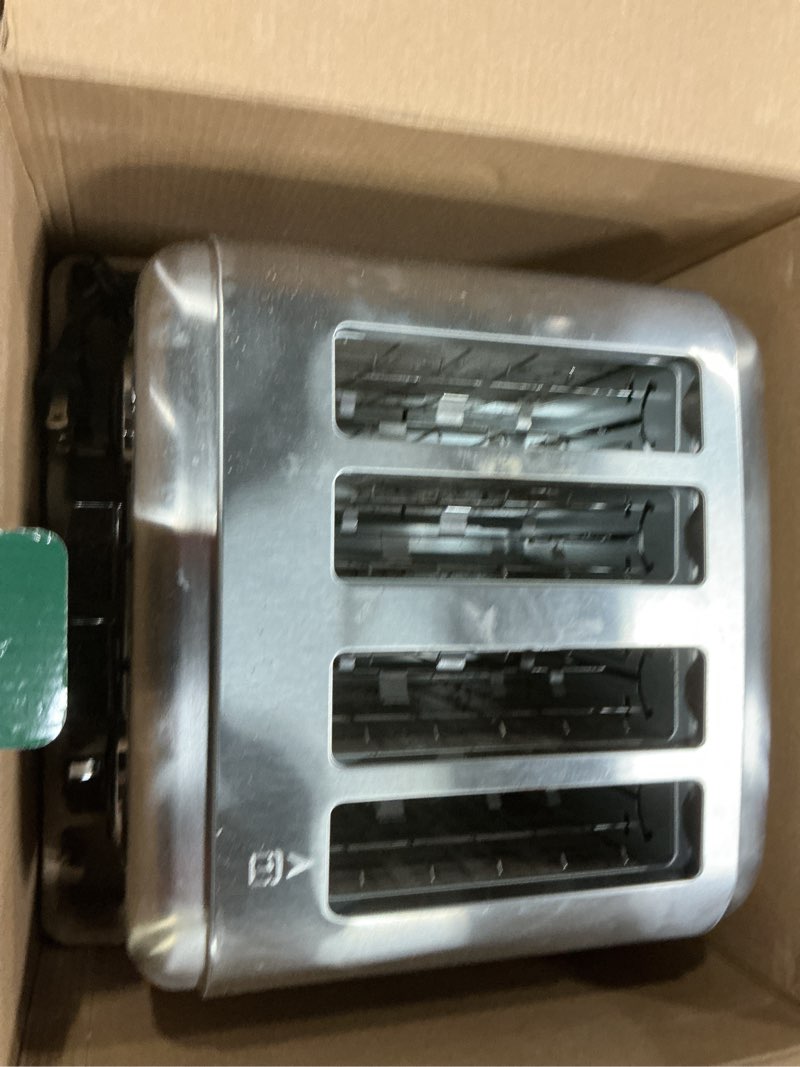 Condition photo showing As Is for cuisinart 4-slice classic toaster - stainless steel - cpt-180p1