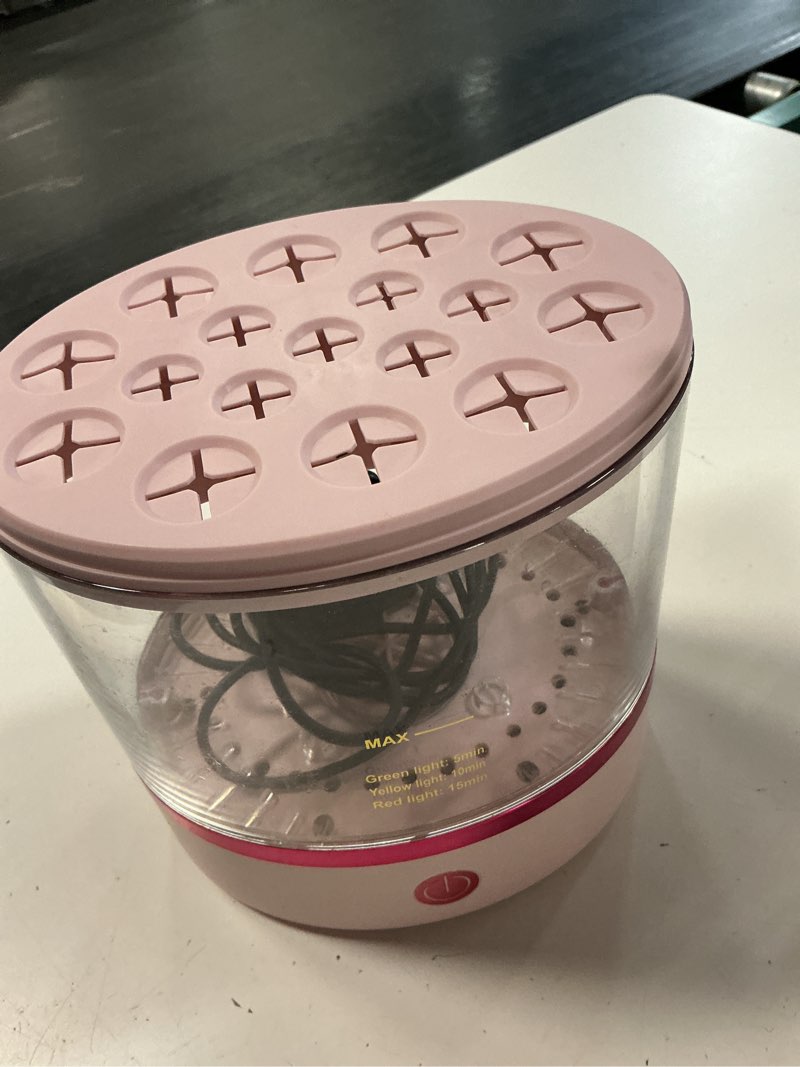 Condition photo showing Good Condition for 360° electric makeup brush cleaner - dual spin makeup brush cleaning machine, holds 17 brushes, portable and compact design for travel & home use, perfect brush cleaner for makeup professionals