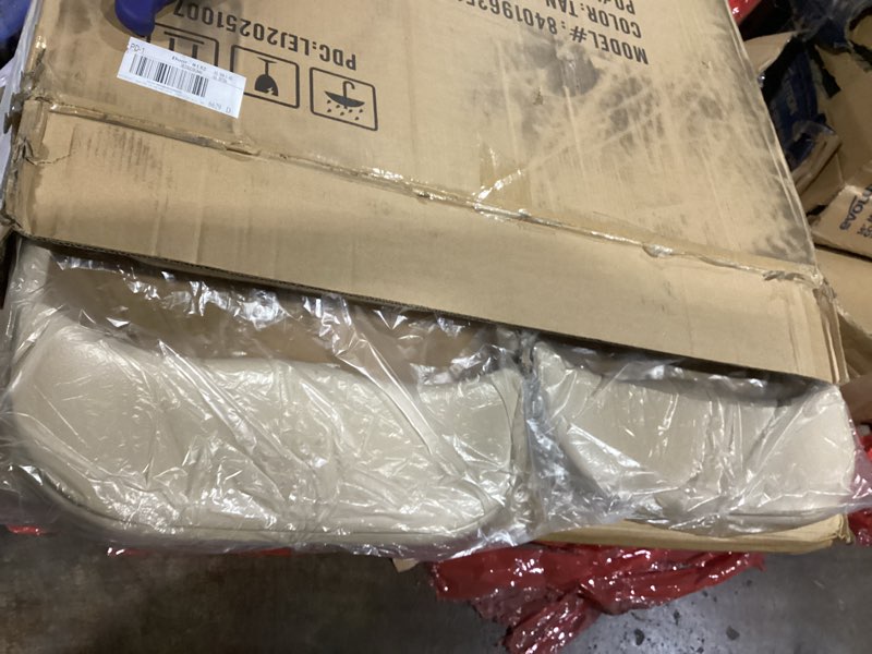 Condition photo showing Good Condition for Flash Furniture Madison 5-Piece Folding Card Table and Chairs Set, Portable Event Table and Chairs Set for Indoor and Outdoor Gatherings, Tan Tan 5 Piece Set