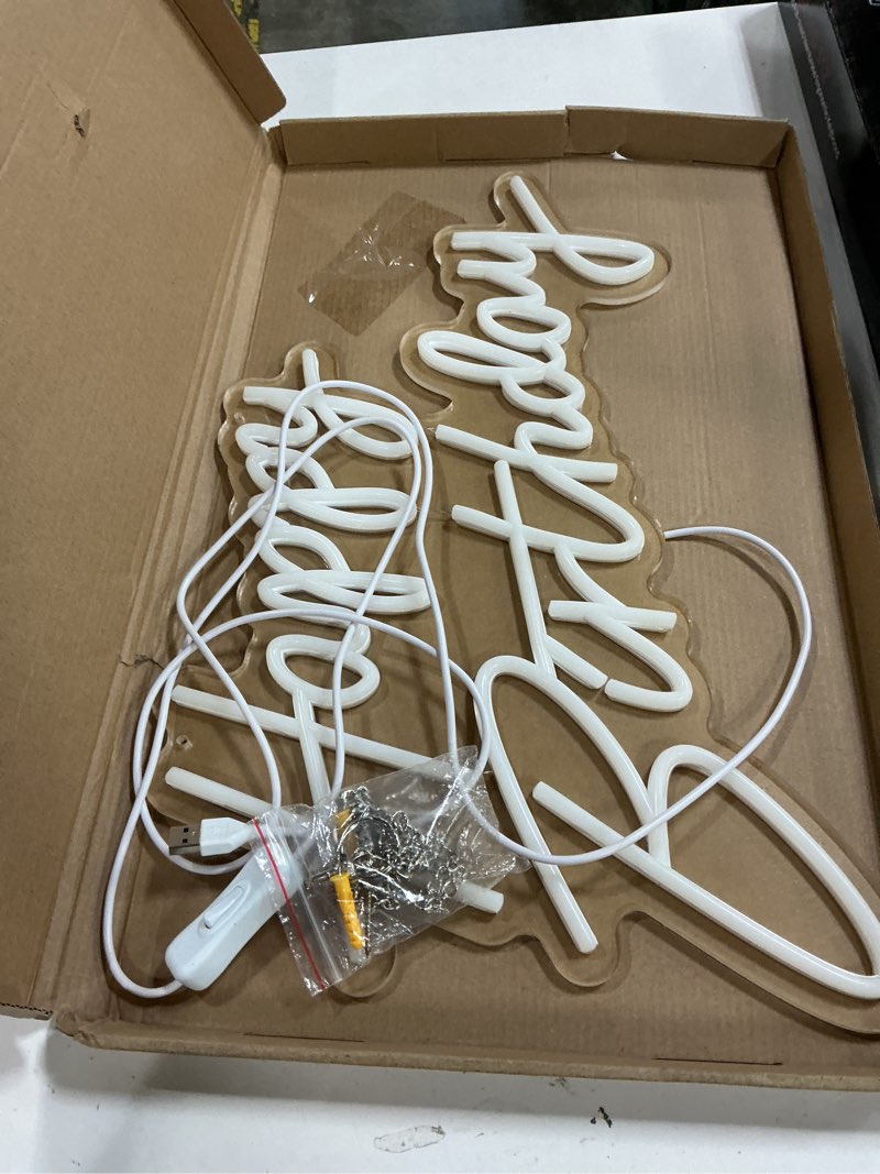 Condition photo showing Good Condition for hmt happy birthday neon sign large size happy birthday sign for backdrop happy birthday light up sign neon signs for celebrations of all ages usb 5v 19.6×11.8 inch (warm white)
