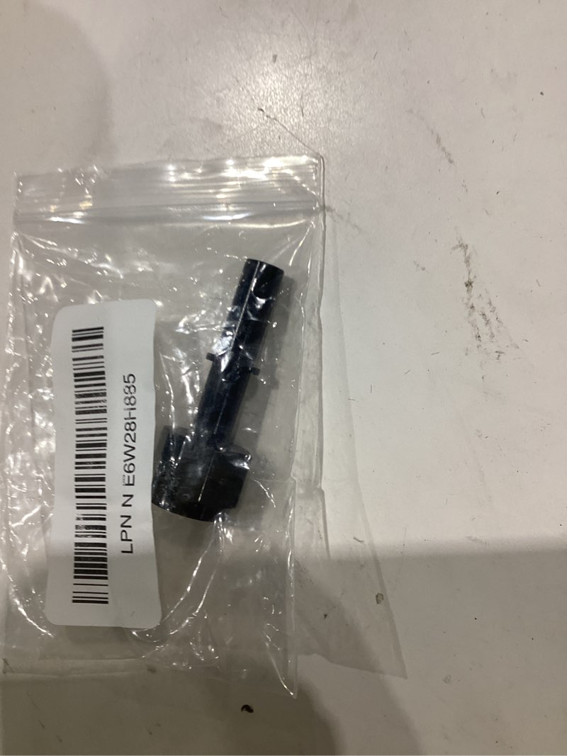 Condition photo showing As Is for 6an female to 5/16" sae quick disconnect push on efi fitting fuel rail line adapter aluminum black 6an to 5/16 black female