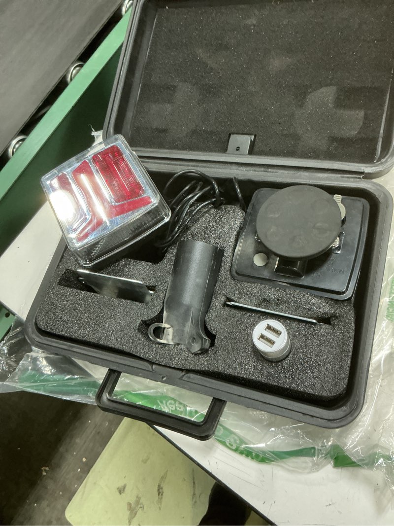 Condition photo showing Good Condition for partsam led wireless trailer lights kit magnetic towing tail lights 58led universal stop turn running light with license plate light for towing trucks trailers ip67 waterproof 10-30v