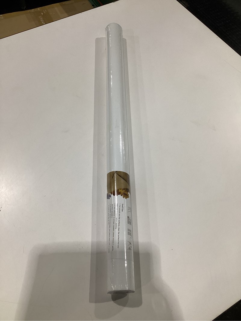 Condition photo showing New/Like New for Heroad Peel and Stick Wallpaper Matte White Contact Paper for New Environmentally Friendly Materials Thickening Upgrade Wallpaper for Countertops Bathroom Kitchen Papel Tapiz para Pared 23.6” x 118” 23.6" x 118" White