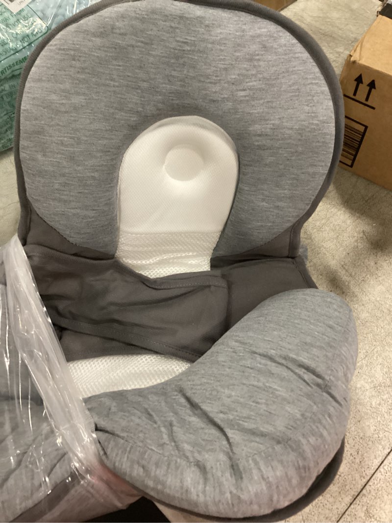 Condition photo showing Good Condition for baby feeding pillow for infant support cushion lounger reflux pillow, bottle feeding wedge pillow for newborn white black