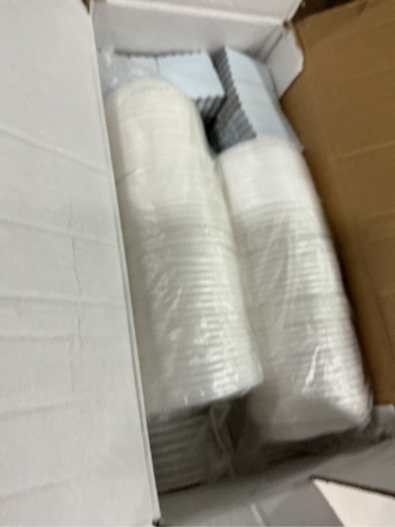 Condition photo showing New/Like New for Whaline 100Pcs Sage Green Disposable Coffee Cups with Lids Gradient Green Paper Cups Corrugated Ripple Wall Insulated Hot Cups for Home Office Party Supplies Sage Green 16oz