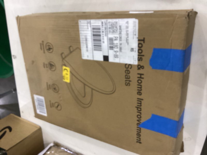 Condition photo showing New/Like New for Huttdmel Potty Training Seat Built-in Toilet Seat, Elongated Toilet Seat 16.5inch with Baby Seat 2 in 1 Soft Close Quiet No Slapping, Magnetic Absorption, Easy Installation for Bottom Fixing Toilet White Elongated 18.5inch with Baby Seat