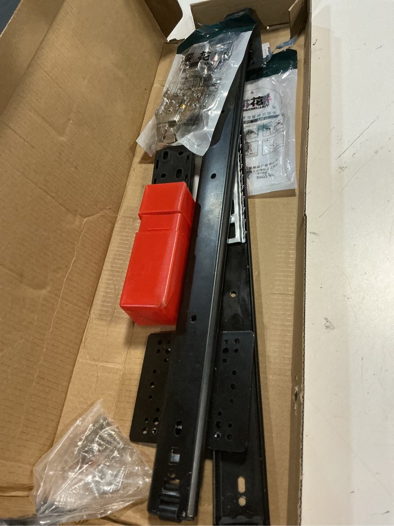 Condition photo showing Good Condition for Pocket Door Slide, Cabinet Pocket Door Slide, Pivot Door Slide Hardware Inset,Cabinet Pocket Door Hardware Kit Fit for Inset Door, Cabinet Door (20in, Pieces, 2) 20in 2.0