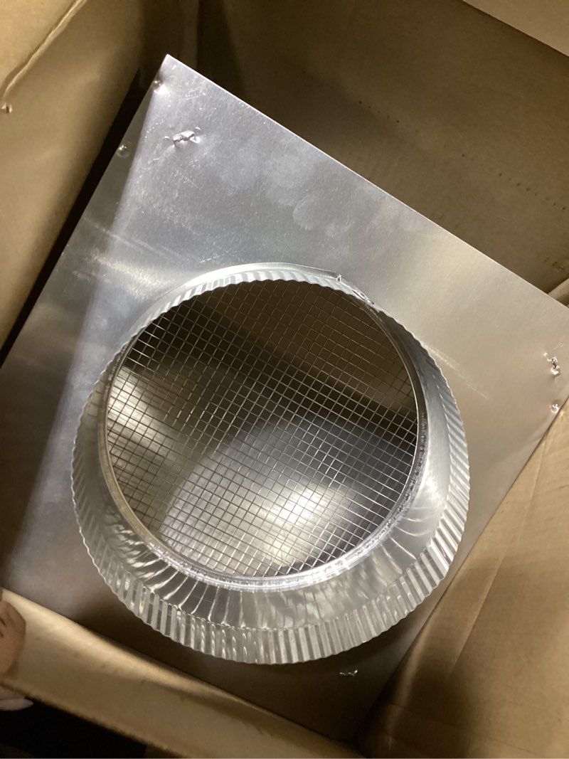 Condition photo showing Good Condition for aluminum fresh air inlet wall cap for 8 in. round duct
