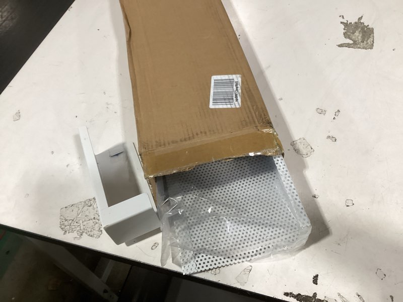 Condition photo showing Good Condition for 5ft steel easy slip-on baseboard heater cover with end caps for bathroom & hydronic system for replacing old cover, white cover 5ft ?with end caps?