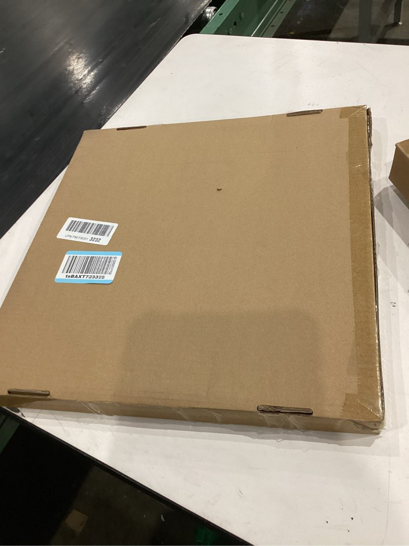 Condition photo showing Good Condition for 16x16 metal picture frame with 12x12 mat, brushed aluminum finish, tempered glass front, and attached hanging hardware - versatile wall display frames for vertical or horizontal orientation(gold, pack gold 16x16 - 1p