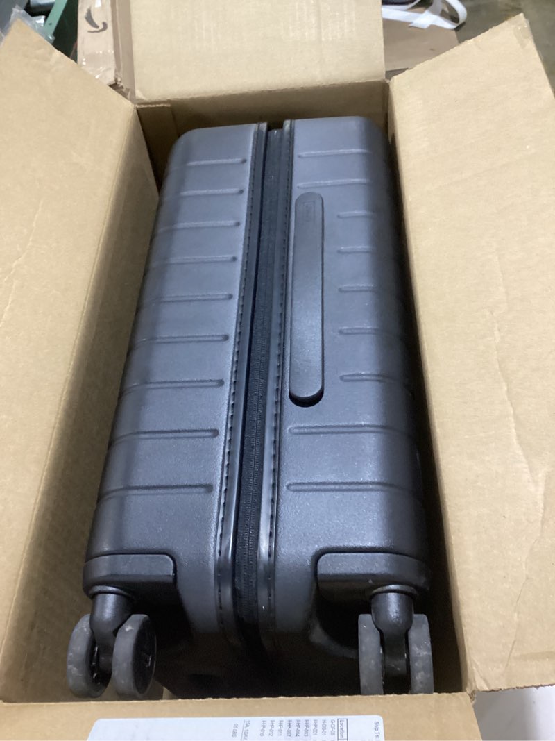Condition photo showing Good Condition for Away Carry-On Luggage, Lightweight Hardside Suitcase with Spinner Wheels, 22 Inch Airline Approved, TSA Lock, Jet Black