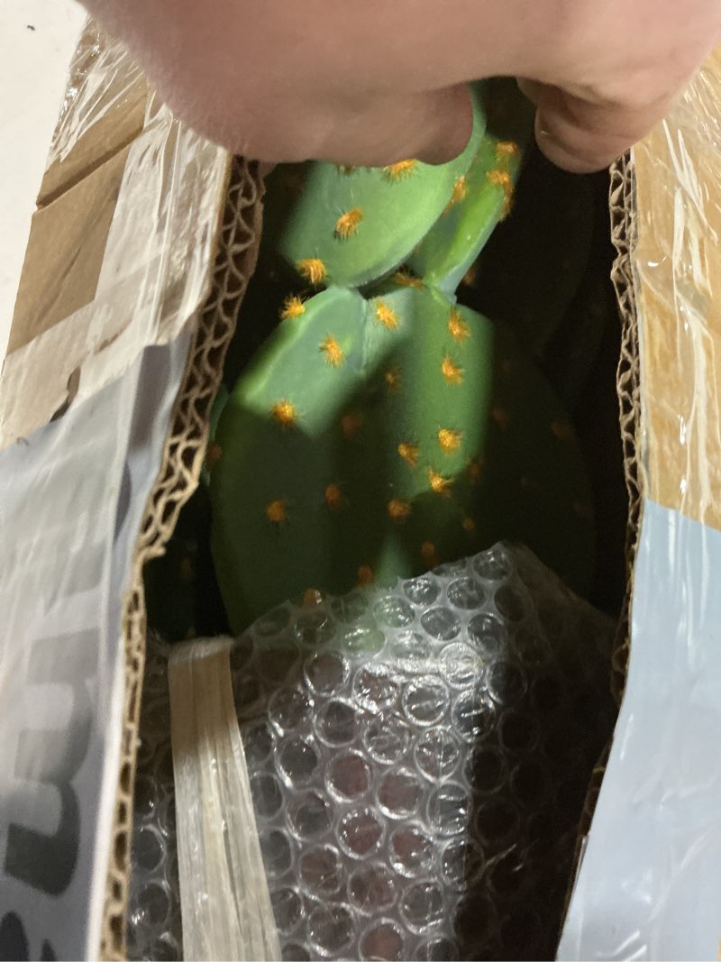 Condition photo showing Good Condition for DILATATA Tall Fake Cactus Plant 27.5 inch Large Artificial Cactus Tree 'Prickly Pear Cactus' Faux Cactus Desert Plants Big Fake Cacti for Home Garden Office Decor Opuntia Chlorotica