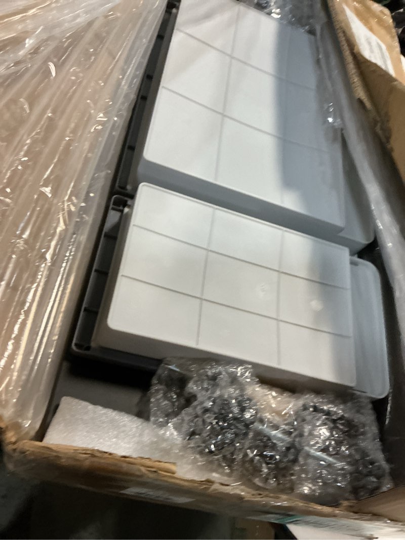 Condition photo showing Good Condition for Keyboard Tray Under Desk with a Soft Wrist Rest?Under Desk Keyboard Tray Slide Out with 2 Storage Drawers?C Clamp-on Mount Ergonomic Keyboard Tray for Home and Office?26.5"x11.6" Black