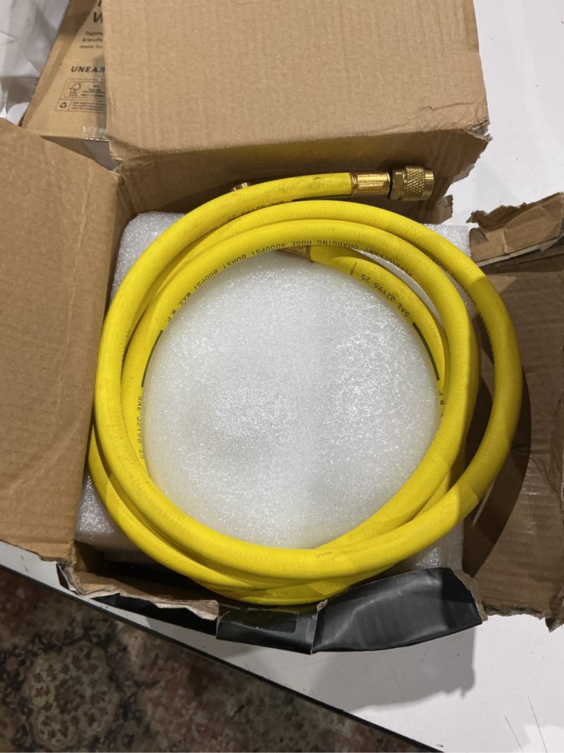 Condition photo showing As Is for rx weld nitrogen regulator, 0-600 psi, cga580 inlet, 1/4" flare outlet | 5ft hose included. output: adjustable 0-450psi. 0-600 psi with hose