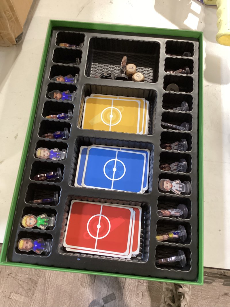 Condition photo showing Good Condition for original soccer board game, tactical soccer tabletop game with formations | party table soccer game, tactics, player stats, game rhythm & psychological bluffing, ideal gift for soccer sports fans