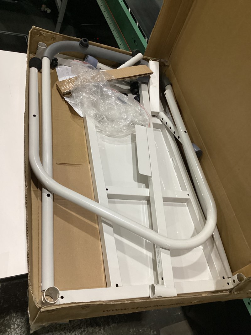 Condition photo showing As Is for Step2Bed Bed Rails For Elderly with Adjustable Height Bed Step Stool & LED Light for Fall Prevention - Portable Medical Step Stool comes with Handicap Grab Bars making it easy to get in and out of bed Regular