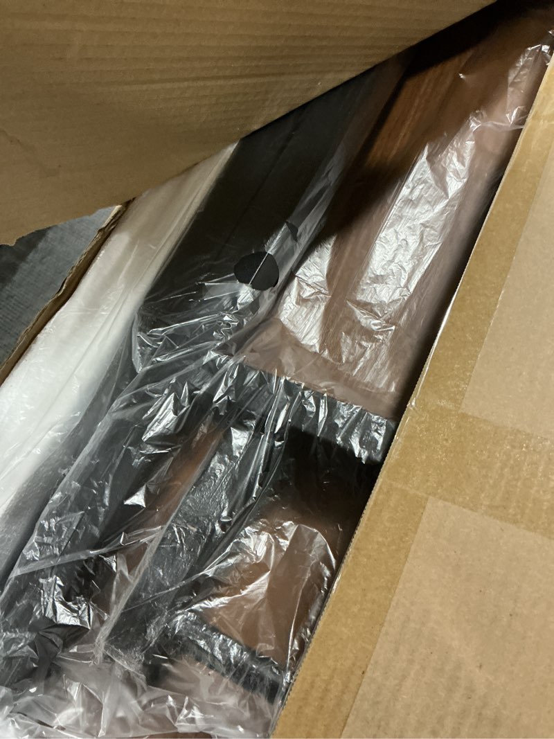 Condition photo showing Good Condition for TEMI Small Computer Desk Folding Table - 35.8" Foldable Office Desk, No Assembly, Perfect for Small Spaces in Bedroom, Dorm, or Apartment, Portable Mini Desk or Study Table with Compact Design, Walnut 35.8 Inch NO Power Outlets Dark Walnut