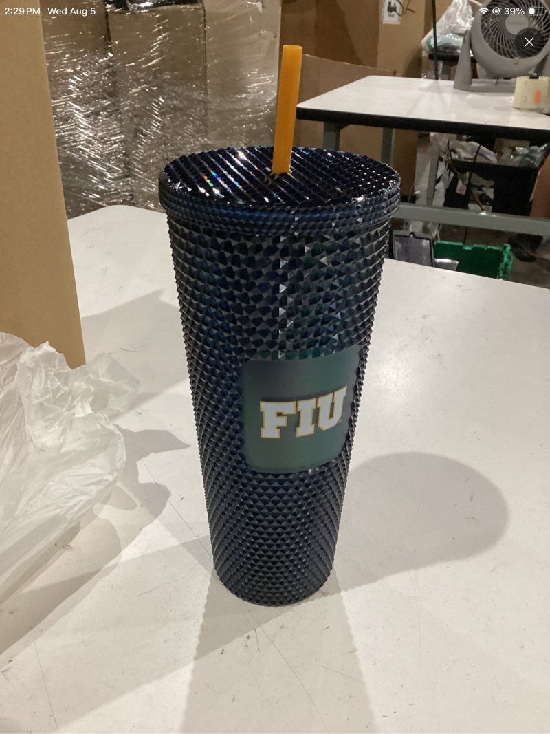 Condition photo showing New/Like New for 2 starbucks fiu studded tumbler limited edition college campus collection 24oz