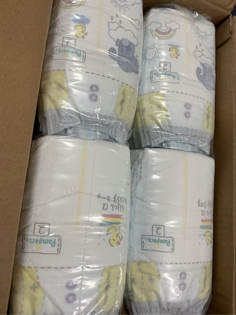 Condition photo showing Good Condition for Pampers Swaddlers Diapers, Size 2 (10-22 lbs), 84 Count, Absorbent, Keeps Baby Dry and Comfortable, Skin Safe Disposable Baby Diaper (Packaging May Vary) Size 2 84