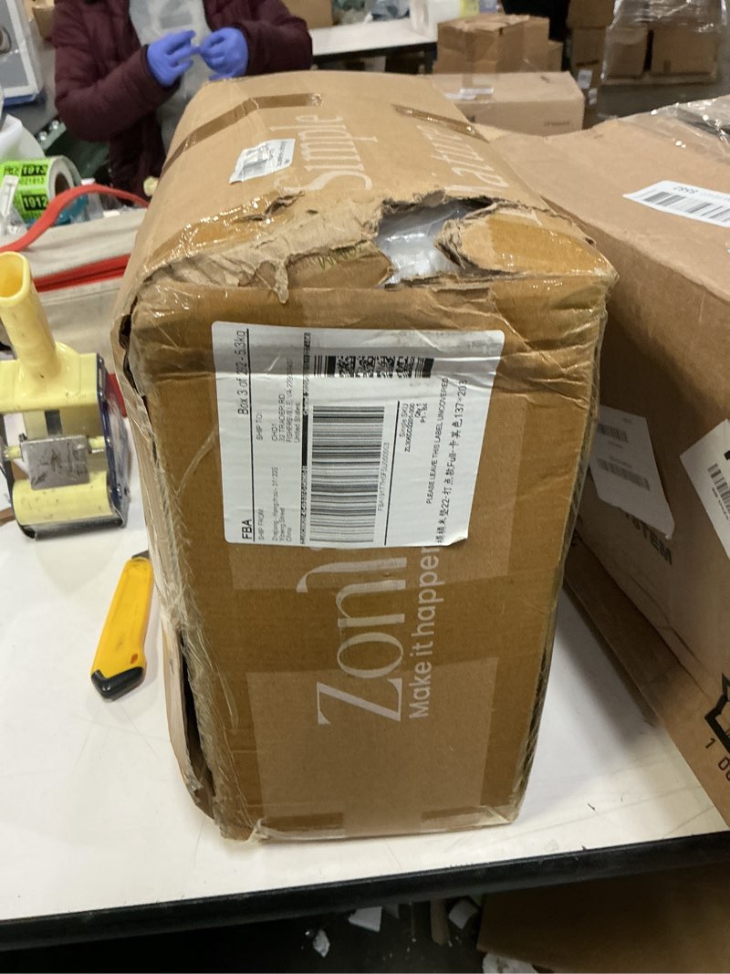 Condition photo showing As Is for ZonLi Japanese Floor Futon Mattress Full Size 75"x 54", 100% Cotton Cover 2.5'' Thicken Tatami Mattress, Foldable Sleeping Pad, Portable Dormitory Tatami Mat(Khaki) Khaki Full(75"L x 54"W x 2.5"Th)